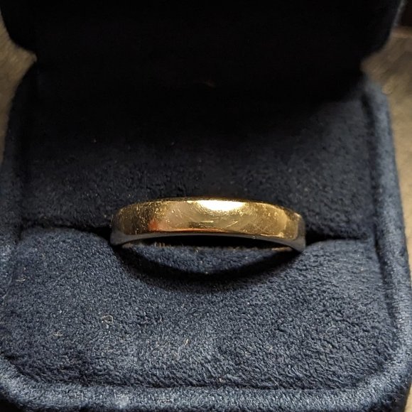 Men's 14 karat white gold wedding band - Picture 3 of 3